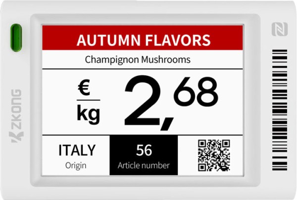Electronic Shelf Labels in retail environment